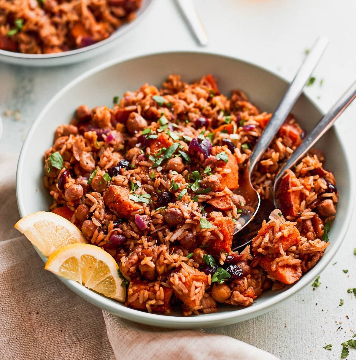 Vegan Pilaf with Sweet Potato